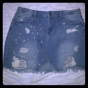 Jeans mini skirt
